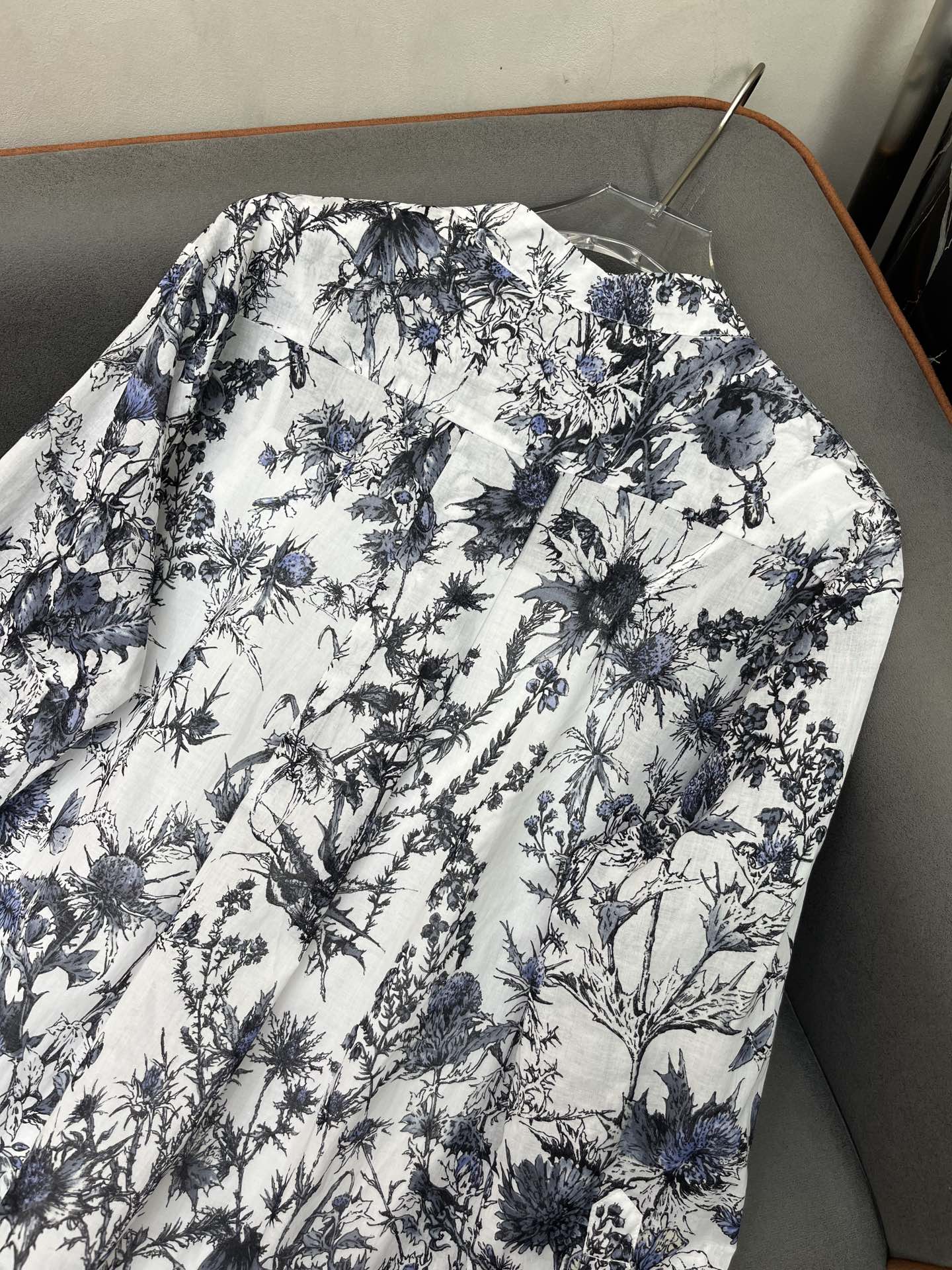 DIOR SHIRT DRESS WITH STAND COLLAR 198035