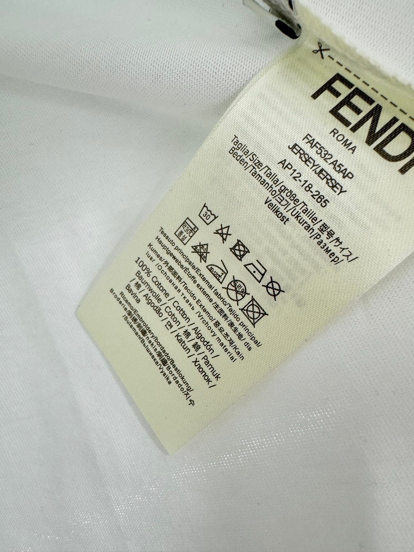 FENDI 26S SHORT SLEEVE T-SHIRT 224