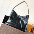 CARRYALL VIBE BAG 39 IN BLACK LAMBSKIN MONOGRAM PATTERN