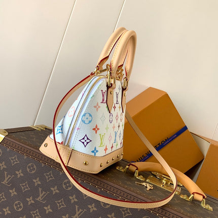 LV 26S ALMA BB BAG 23 IN WHITE MONOGRAM CANVAS