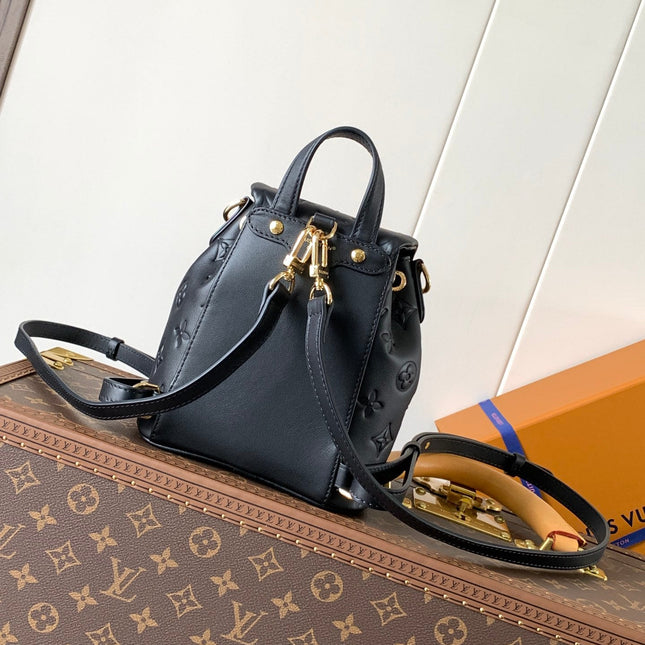 LV COUSSIN BACKPACK CRAFTED FROM 20 IN BLACK MONOGRAM CALFSKIN