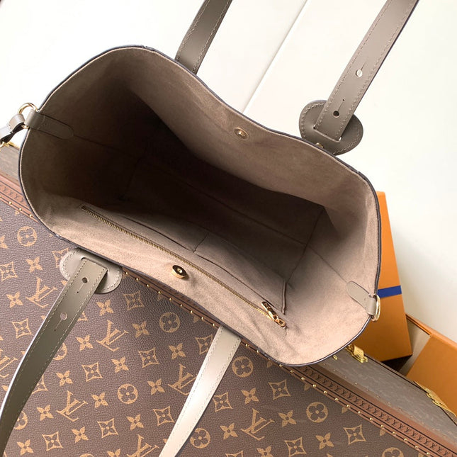LV ALL IN ONE SHOULDER BAG 40 IN BROWN CALFSKIN