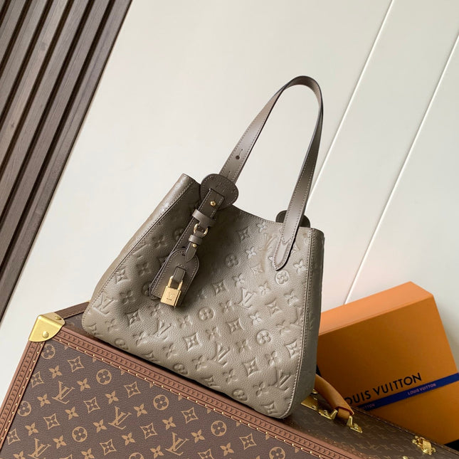 LV ALL IN ONE SHOULDER BAG 40 IN BROWN CALFSKIN