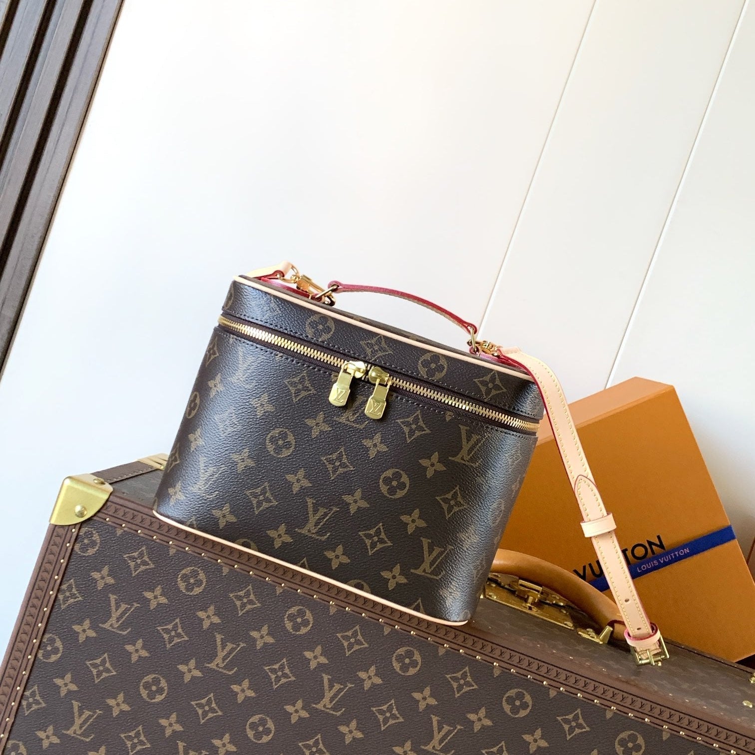 VANITY 24 IN BROWN MONOGRAM COATED CANVAS