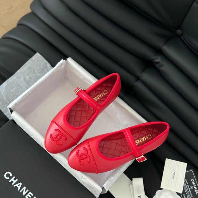 MARY JANE SHOES IN ROSE RED LAMBSKIN