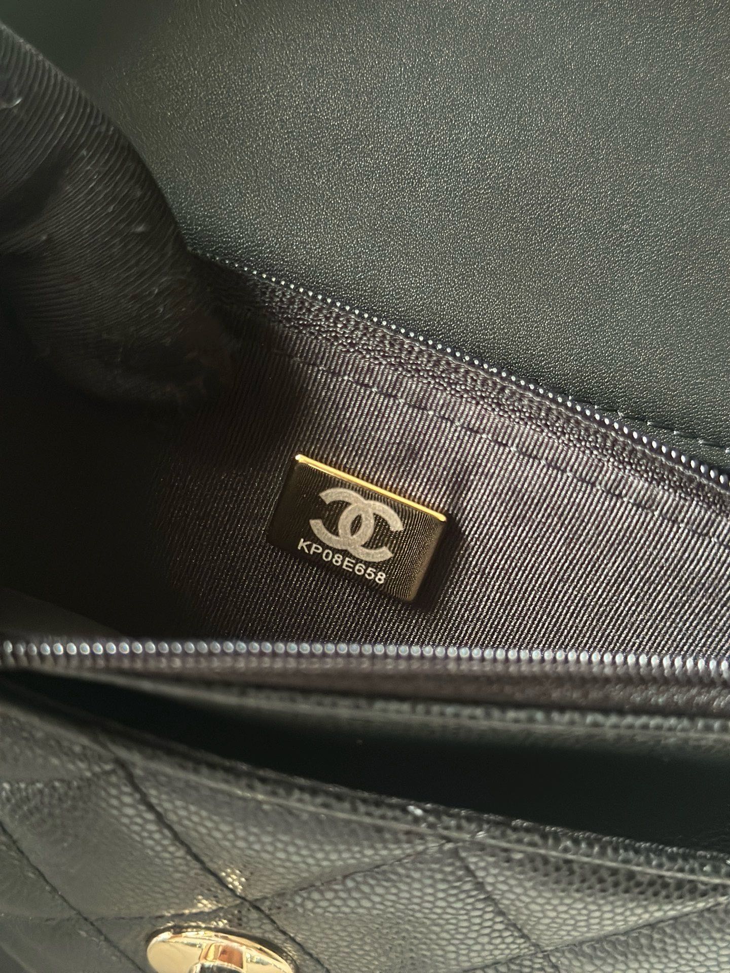 CHANEL 25S FLAP BAG 19 IN BLACK CALFSKIN SILVER HARDWARE