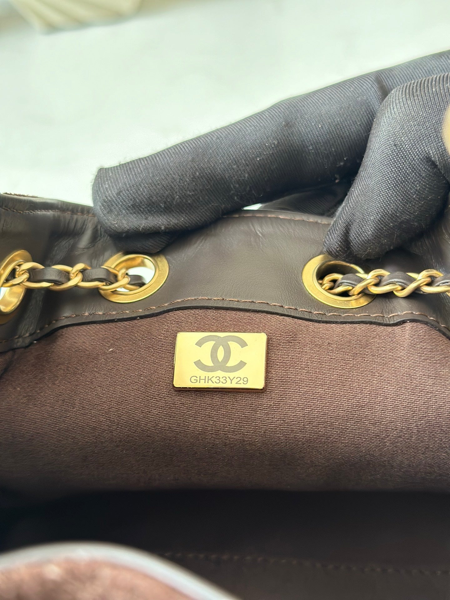 CHANEL 25S HOBO BAG 22 IN DARK BROWN SUEDE GOLD HARDWARE