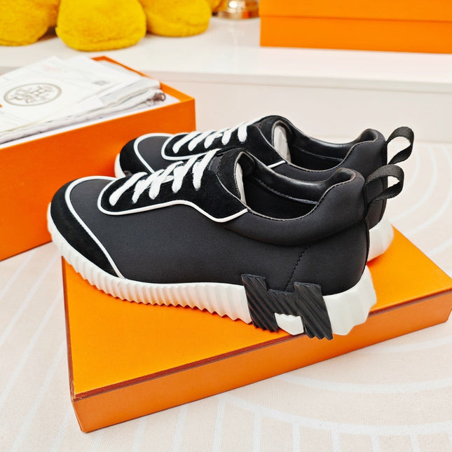 BOUNCING SNEAKERS BLACK CALFSKIN STYLIZED