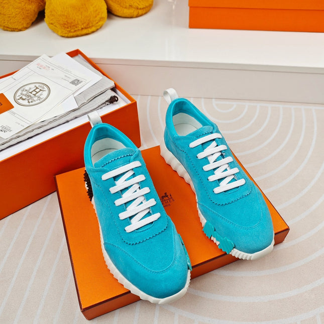 BOUNCING SNEAKERS SKY BLUE CALFSKIN