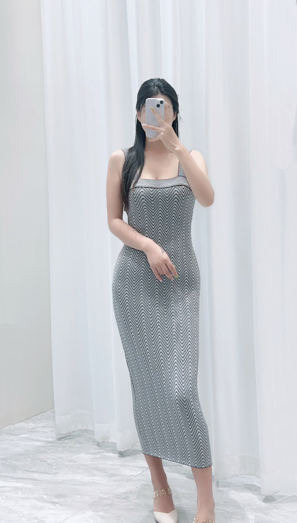 KNIT TOP AND STRAP DRESS SET 25250 STYLE 2