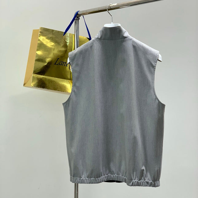 LORO PIANA 26S REVERSIBLE ZIP UP VEST 738