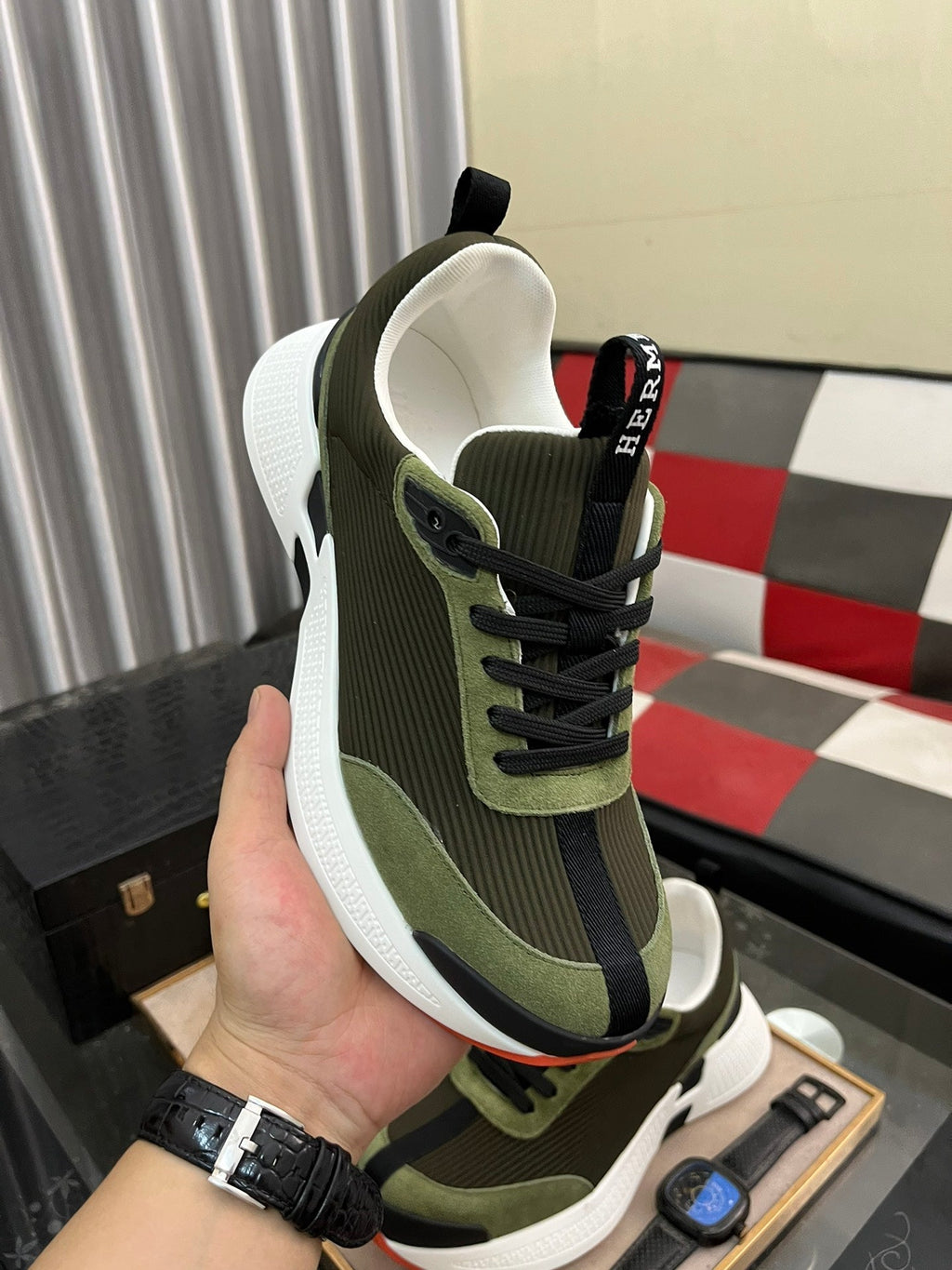 HM HUGO SNEAKER MOSS AND JUPITER WEAVE