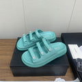 DAD SANDAL IN SKY BLUE LAMBSKIN MULE