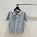 FENDI 26S SHORT SLEEVE KNIT POLO SHIRT 129