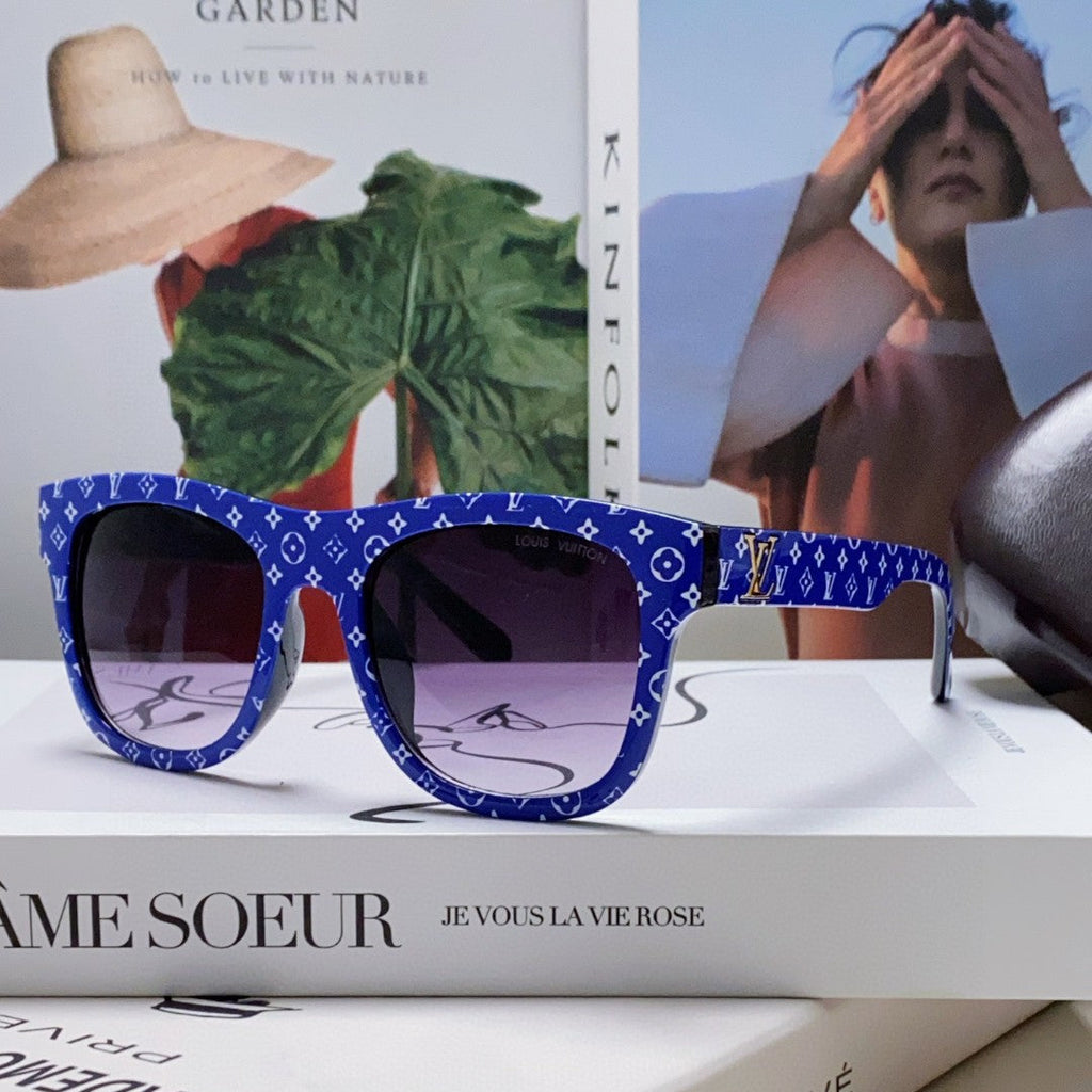 MONOGRAM SUNGLASS 581385 IN BLUE ACETATE FRAME