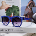 MONOGRAM SUNGLASS 581385 IN BLUE ACETATE FRAME
