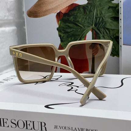 SQUARE SUNGLASS 581368 IN BEIGE ACETATE