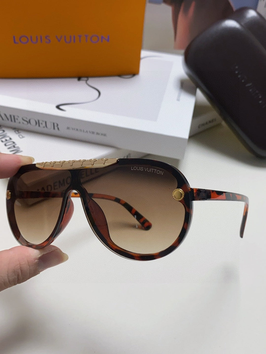 BLACKWOOD SUNGLASSES 567460 IN HAVANA ACETATE GOLD METAL