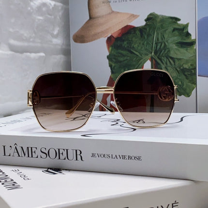 SQUARE FRAME SUNGLASSES 570217 IN METAL
