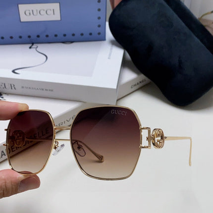SQUARE FRAME SUNGLASSES 570217 IN METAL