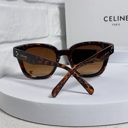 SQUARE SUNGLASS 575844 IN HAVANA ACETATE