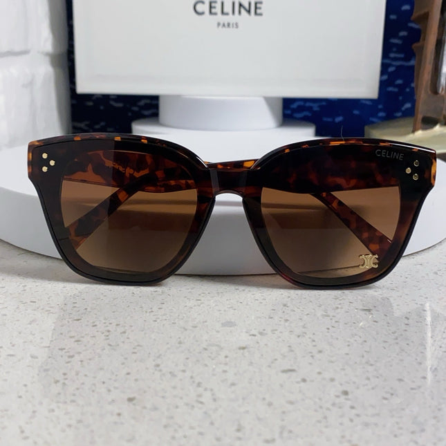 SQUARE SUNGLASS 575844 IN HAVANA ACETATE