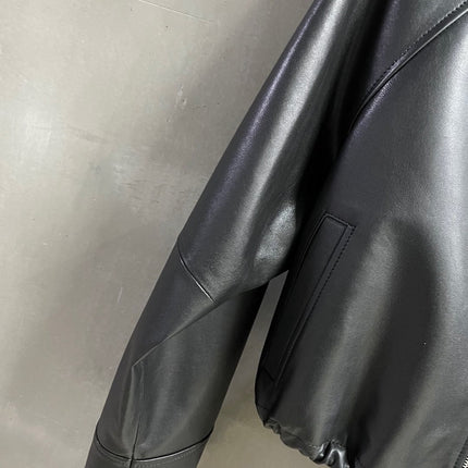Loewe 2025 Leather Jacket Black Sheepskin