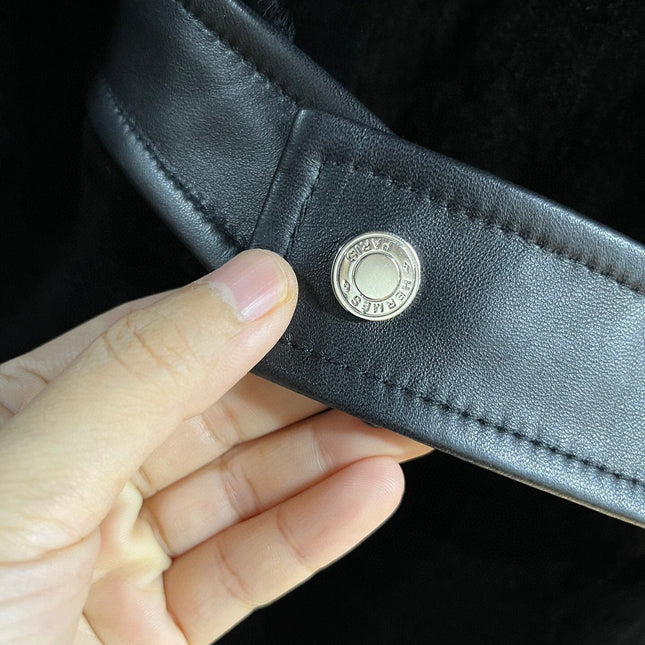 HERMES 25S SHEARLING JACKET 348