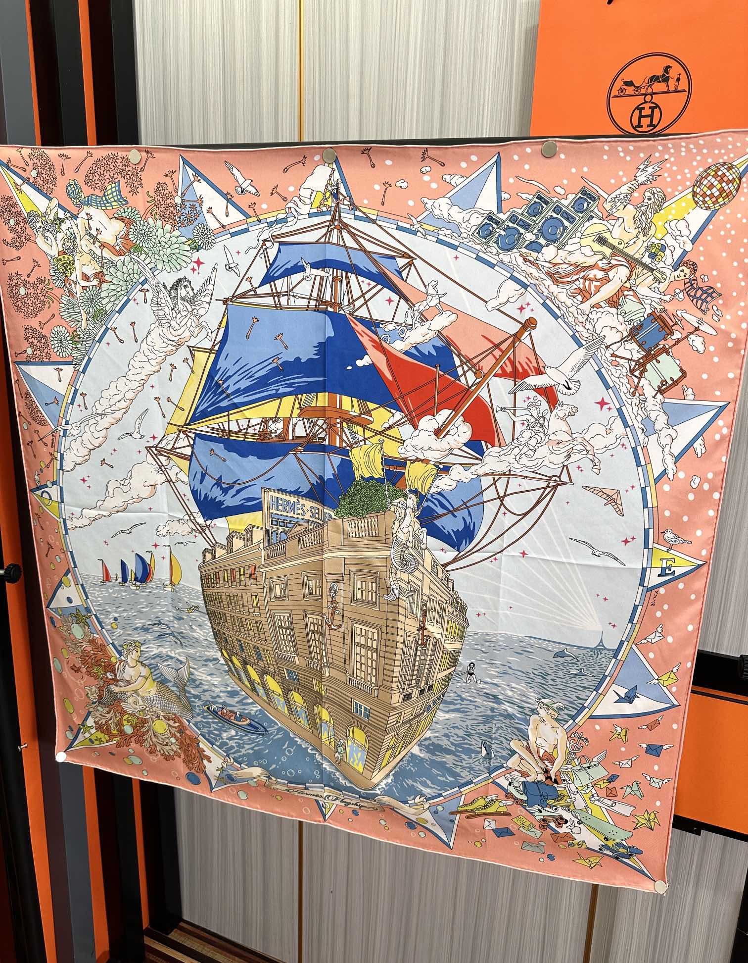 HERMES 25S SCARF 90 IN SILK 730532