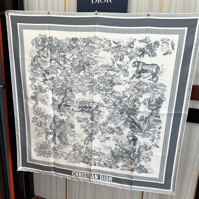 DIOR 26S SCARF 90CM IN SILK 313454
