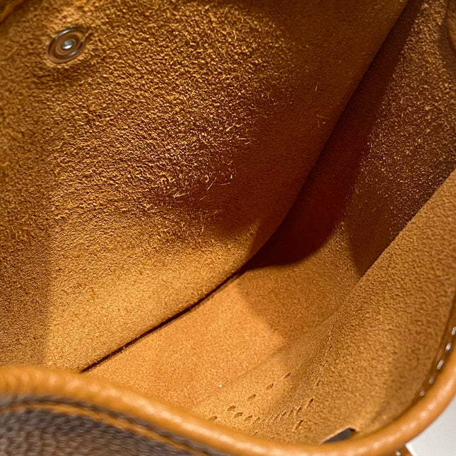 MINI NEO 18 EVELYNE BAG IN TAWNY BROWN GRAINED CALFSKIN