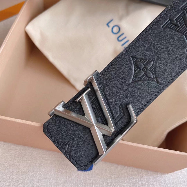 LV 25S BELT 40 MM IN BLACK CALFSKIN 593215