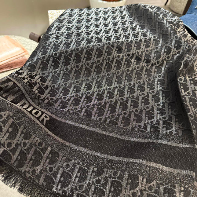 DIOR 26S SCARF 140CM IN SILK & CASHMERE 262319