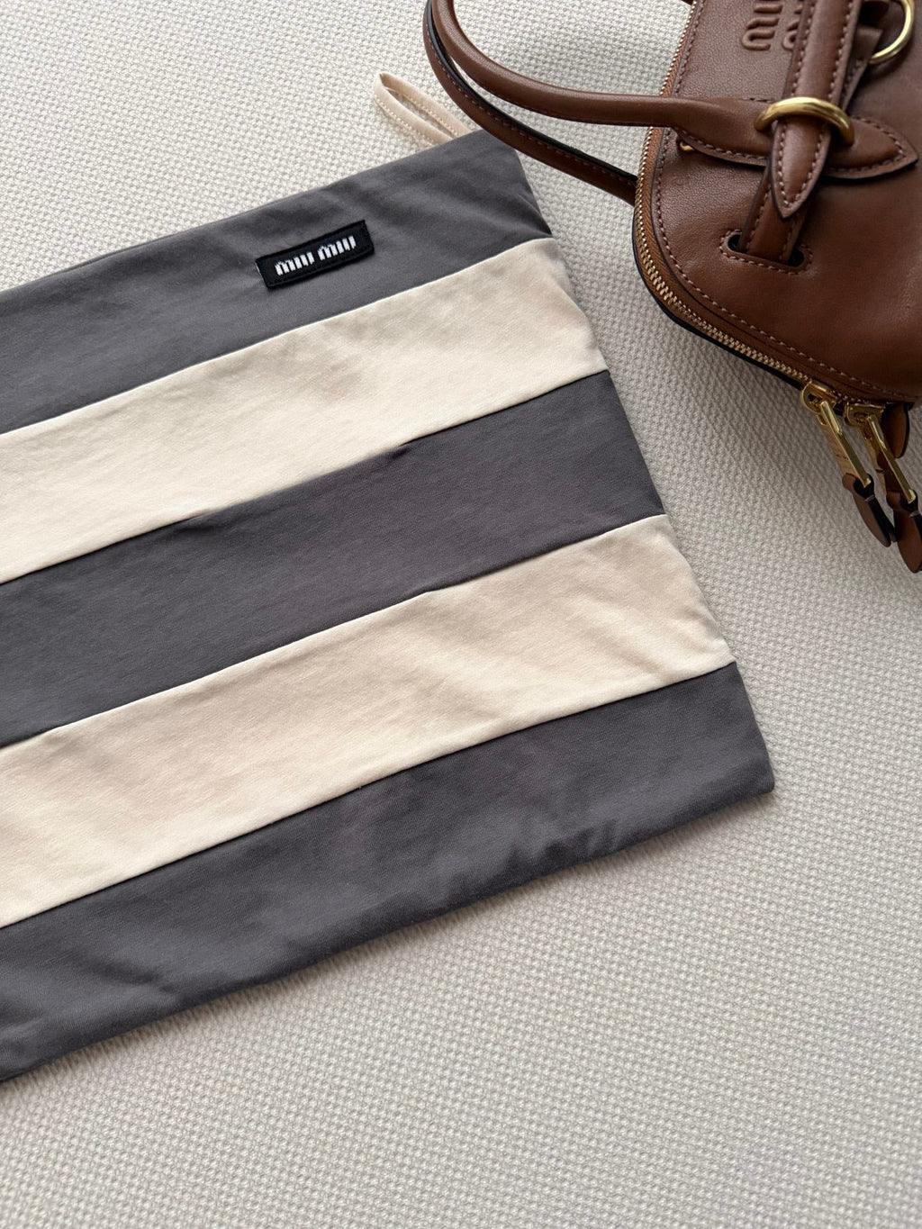 MIUMIU 26S STRIPED BANDEAU TOP STYLE 1115
