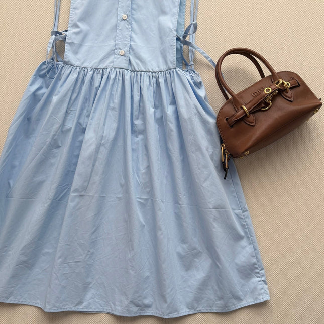 MIUMIU 26S SLEEVELESS SHIRT DRESS 1231