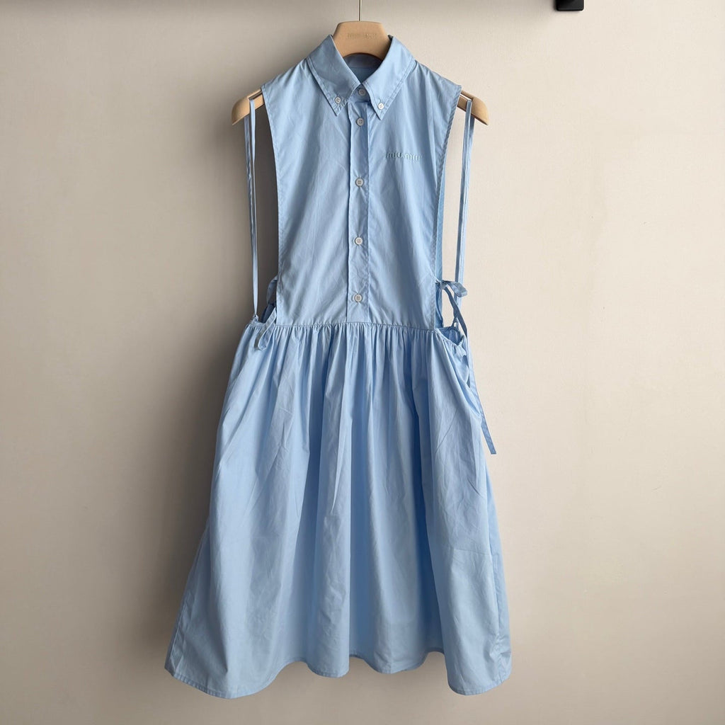 MIUMIU 26S SLEEVELESS SHIRT DRESS 1231
