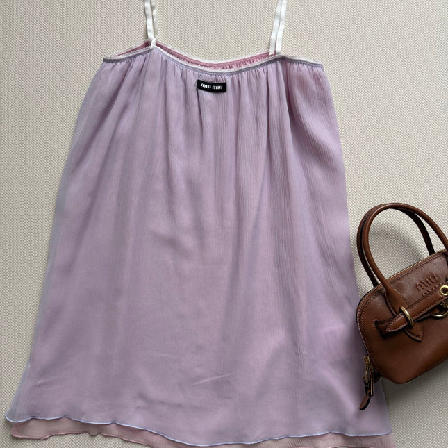 MIUMIU 26S CHIFFON CAMI TOP 1193