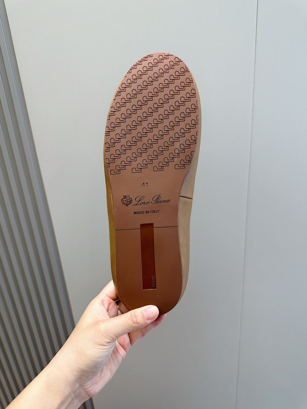 LP TOMORI SABOT MULES PEANUT MESH CALFSKIN