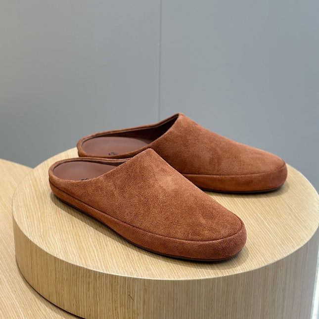 LP TOMORI SABOT MULES RUSSET SUEDE