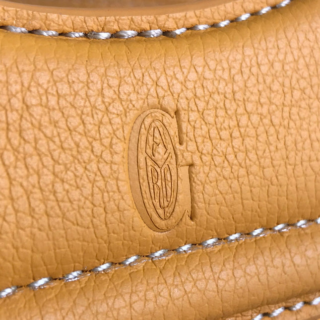 GOYA 26S BELUGA MINI BAG 23MM IN HONEY YELLOW GOYARDINE CANVAS AND CALFSKIN