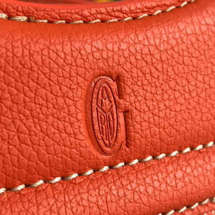 GOYA 26S BELUGA MINI BAG 23CM IN RED ORANGE GOYARDINE CANVAS AND CALFSKIN