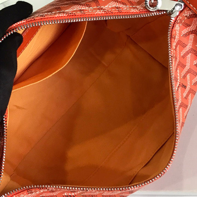 GOYA 26S BOEING 25MM IN ORANGE GOYARDINE CANVAS AND CALFSKIN