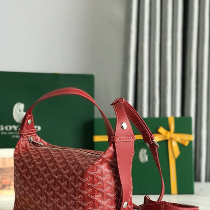 GOYA 26S BOEING 25MM IN DARK RED GOYARDINE CANVAS AND CALFSKIN
