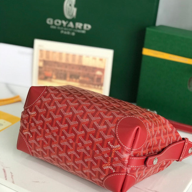 GOYA 26S BOEING 25MM IN DARK RED GOYARDINE CANVAS AND CALFSKIN