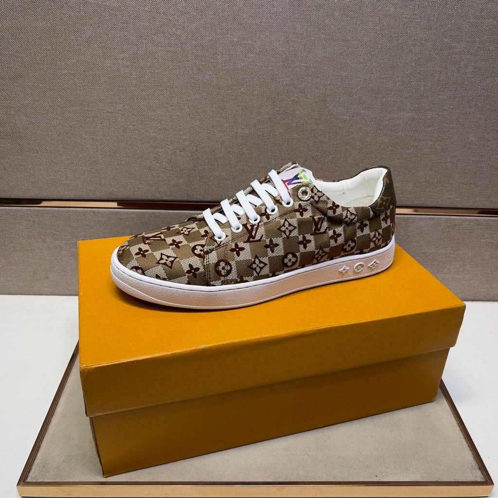 LV TRAINER PEANUT BROWN DAMIER BREATHABLE FABRIC