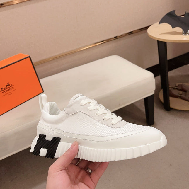 HM BOUNCING SNEAKER WHITE CALFSKIN