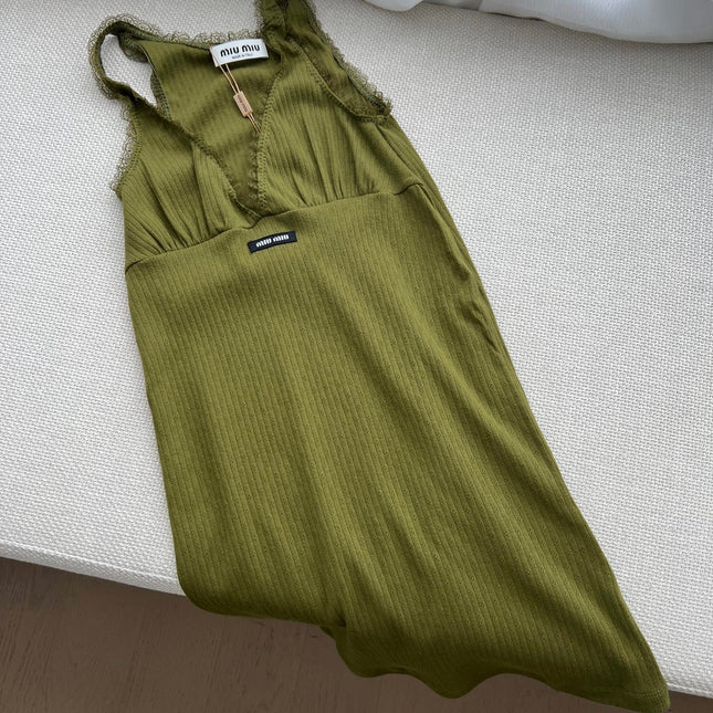 MIUMIU 26S SLEEVELESS KNIT DRESS 1230