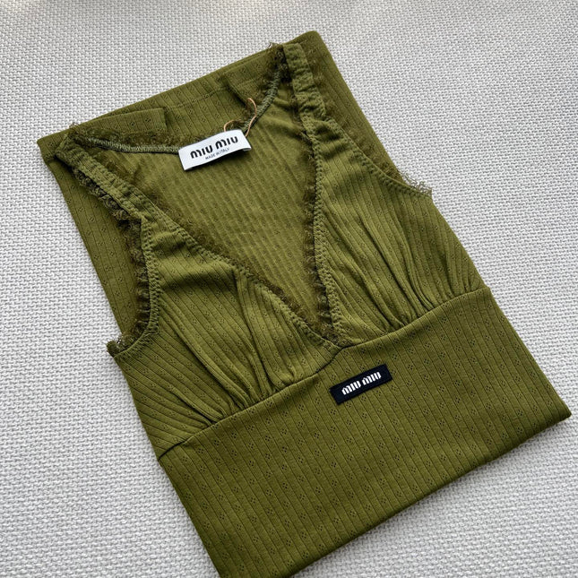 MIUMIU 26S SLEEVELESS KNIT DRESS 1230