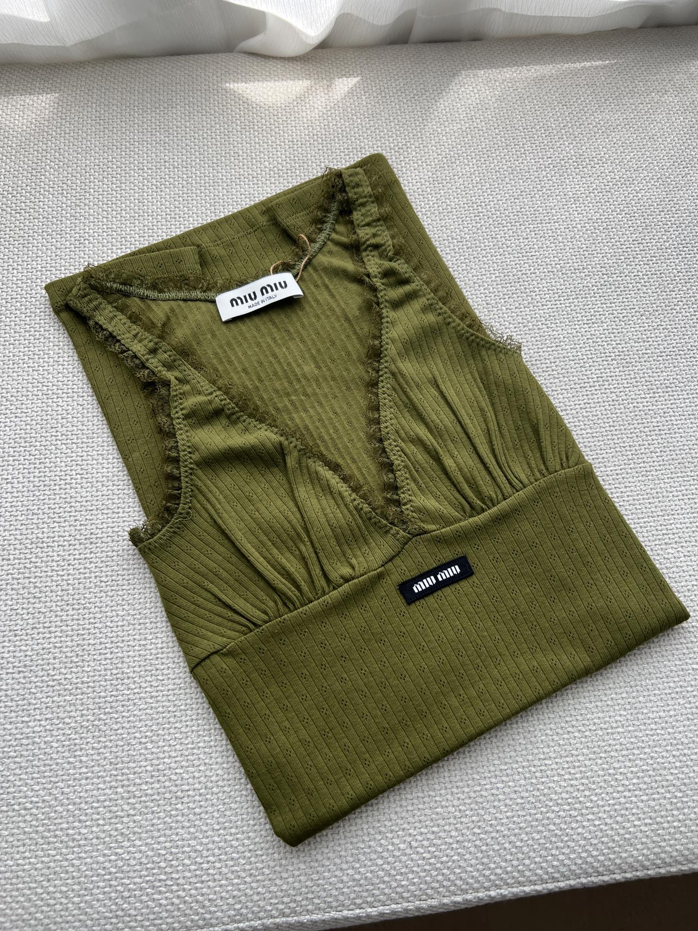 MIUMIU 26S SLEEVELESS KNIT DRESS 1230