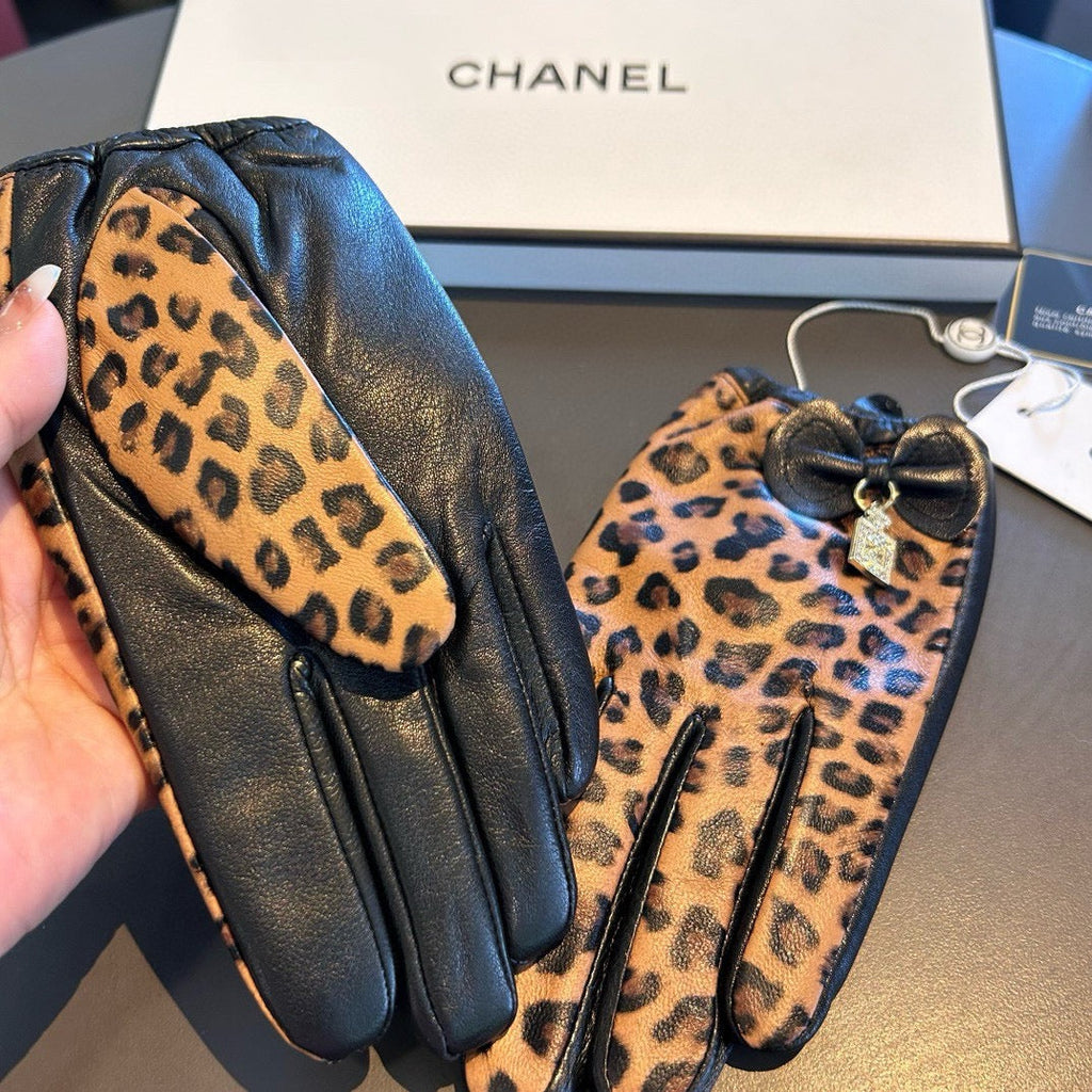 GLOVES IN PERU BROWN MONOGRAM LAMBSKIN 465005